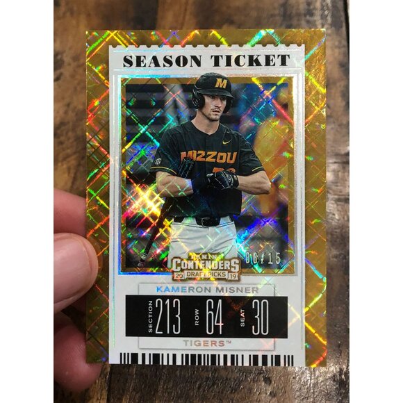 2019 Contender Draft Picks Kameron Misner RC Rookie Diamond SSP 06/15 - Picture 3 of 4